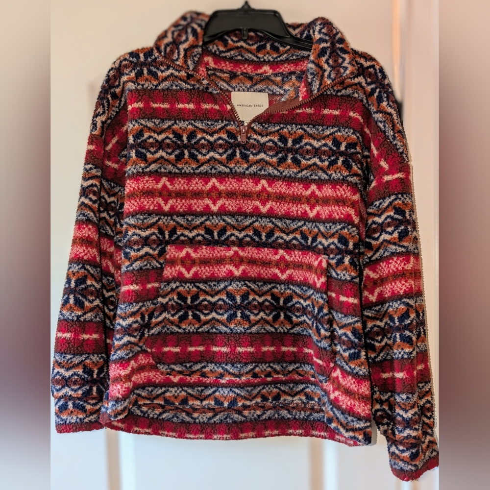 American Eagle Sherpa Pullover